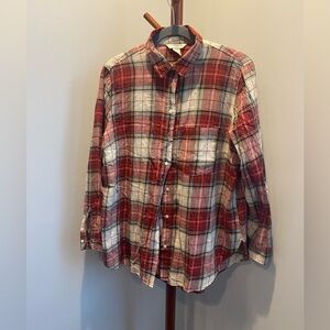 Red Women’s Plaid Shirt